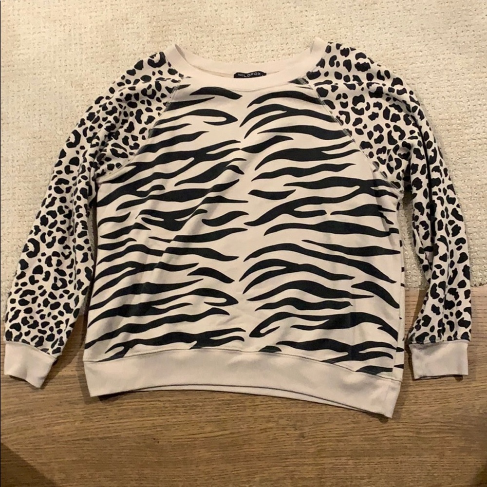 Wildfox Mixed animal print sweatshirt\pullover